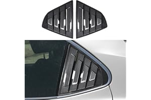 DLOVEG Rear Side Window Louvers Compatible for 2018 2019 2020 2021 2022 2023 2024 Toyota Camry Accesories Sport Style Air Vent Scoop Cover Louver (Carbon Fiber Pattern)