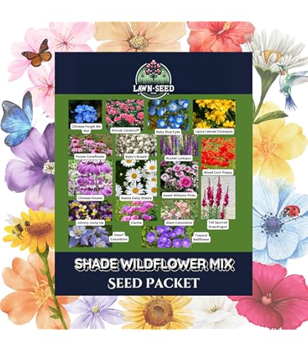 Amazon.com : Partial Shade Wild Flower Garden Mix - 4 g Packet