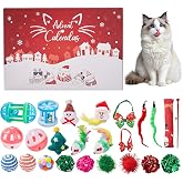 Christmas Cat Toy Advent Calendar 2025, 24 Days Xmas Cat Toys Countdown Calendar Gift Set for Cat Lovers with Mice Ball Bells Feather Teaser