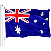 G128 – Australia (Australian) Flag | 3x5 feet | Printed 150D – Indoor/Outdoor, Vibrant Colors, Brass Grommets, Quality…