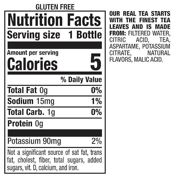 SNAPPLE ZERO SUGAR RASPBERRY TEA, 16 FL OZ RECYCLED PLASTIC BOTTLE, PACK OF 12