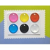 6 Colors 3D Semi-Circular Home Button Stickers for iPhone 5 4/4s 3GS 3G, iPad 2, iPad Mini, iTouch 6 pieces Blue, Black, Whit