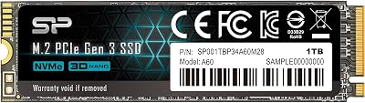 SP Silicon Power Ace A60 1TB NVMe PCIe Gen3x4 SSD M.2 2280 SSD