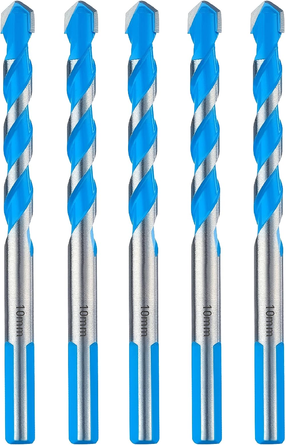 Toolant 10mm Carbide Drill Bit Set for Concrete Brick Glass 5 pcs