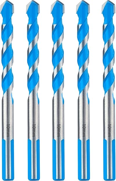 Toolant 10mm Carbide Drill Bit Set for Concrete Brick Glass 5 pcs