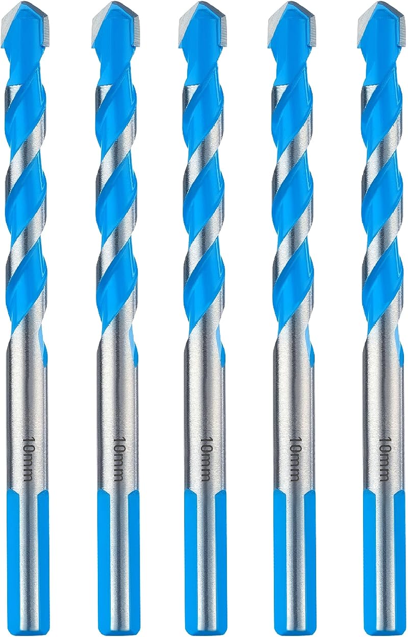 Toolant 10mm Carbide Drill Bit Set for Concrete Brick Glass 5 pcs