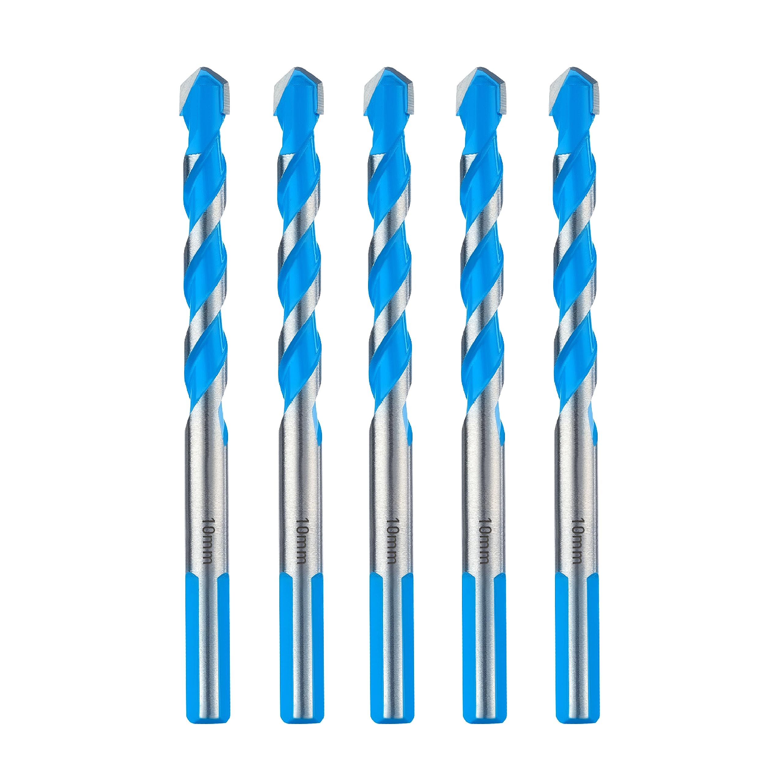 Toolant 10mm Carbide Drill Bit Set for Concrete, Glass, Brick & More - Industrial Strength, Shockproof, Box of 5 — image 1