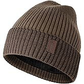 Wmcaps Warm Beanie for Men Women, Fleece Lined Beanie Warm Winter Caps Unisex Fashion Knit Cuffed Cap