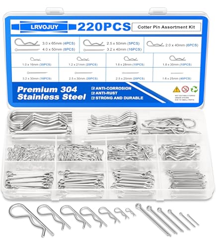 202Pcs Hitch Pins Clip Pins Assortment Kit Heavy Duty Hitch Pins R Clip - View #6