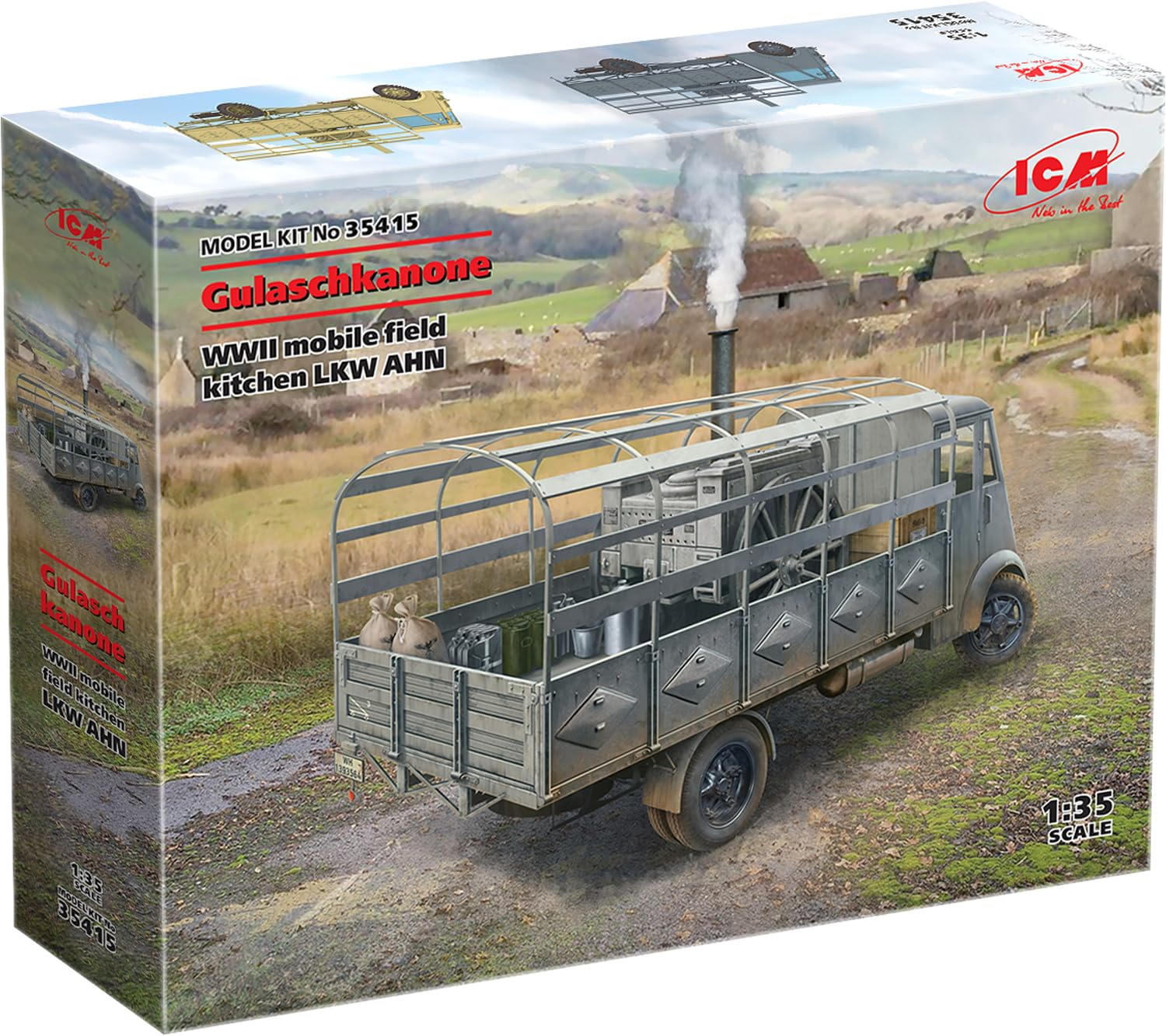 ICM 1:35 - AHN German Mobile Field Kitchen 'Gulaschkanone'