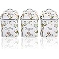 Laura Ashley VQ 3pc Canister Set - Elveden White