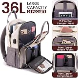 LOVEVOOK 17 Inch Laptop Backpack USB Port Anti Theft Water Resistant Large 31L view 3