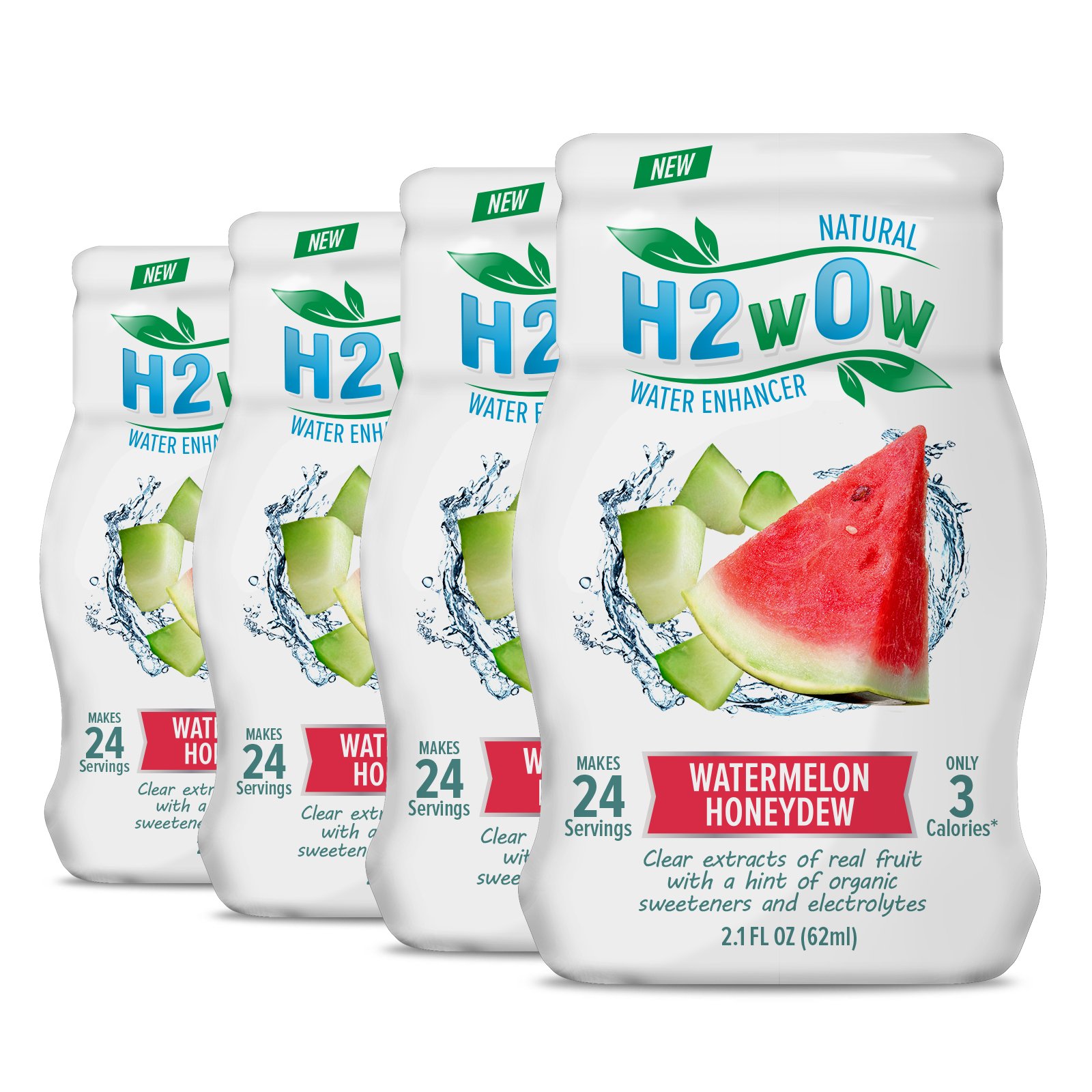 H2wOw Water Enhancer Drops ORGANIC & Natural Extracts of Real Fruit