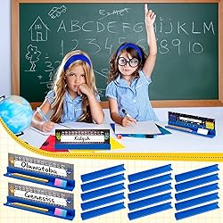 PerKoop Classroom Desk Name Plates Holder Index