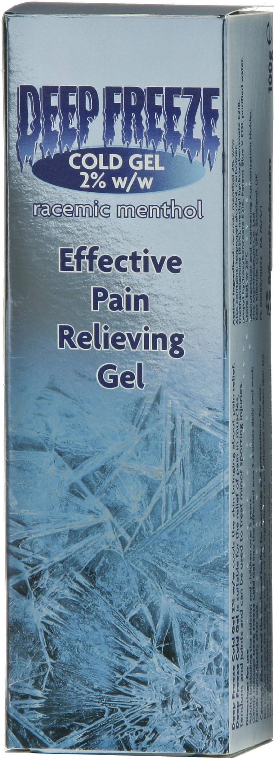 Deep Freeze Cold Gel 2% w/w 100g