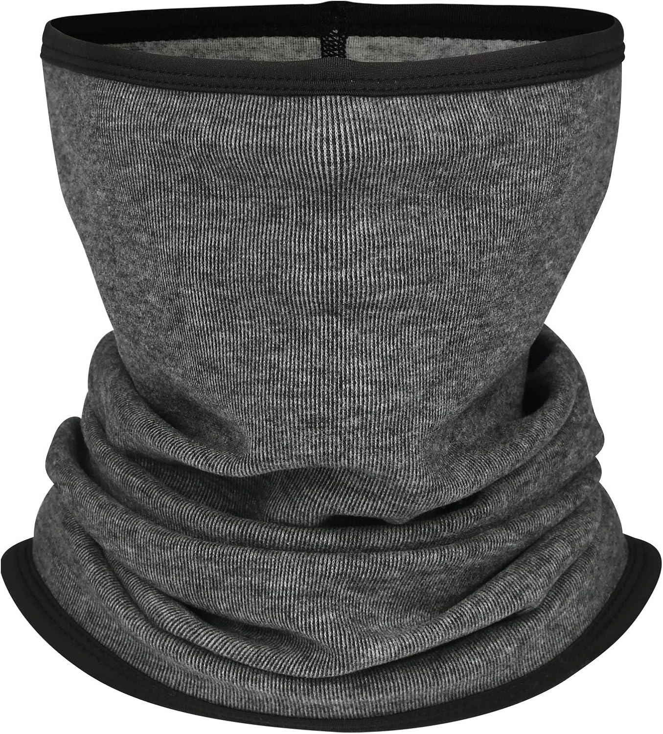 Oscenny Snood Elastic End Finished Locked Thermal Long Size Snood Cover Nose Neck Mouth and Ears Snoods for Men Women Skiing Cycling Motorcycle Running Biking Winter(Gray)