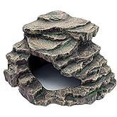 JIHAQUA Bearded Dragon Tank Accessories Extra Large Cave | Reptile Hideouts Cave Habitat Decor Bearded Dragon Clothes