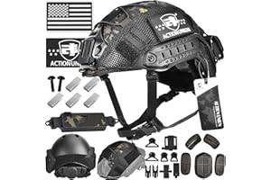 ACTIONUNION Airsoft Helmet Pro Set PJ Type Tactical Paintball Helmet