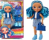 Rainbow High Littles Sapphire Bradshaw 14 cm Doll with Yeti Pet Purse