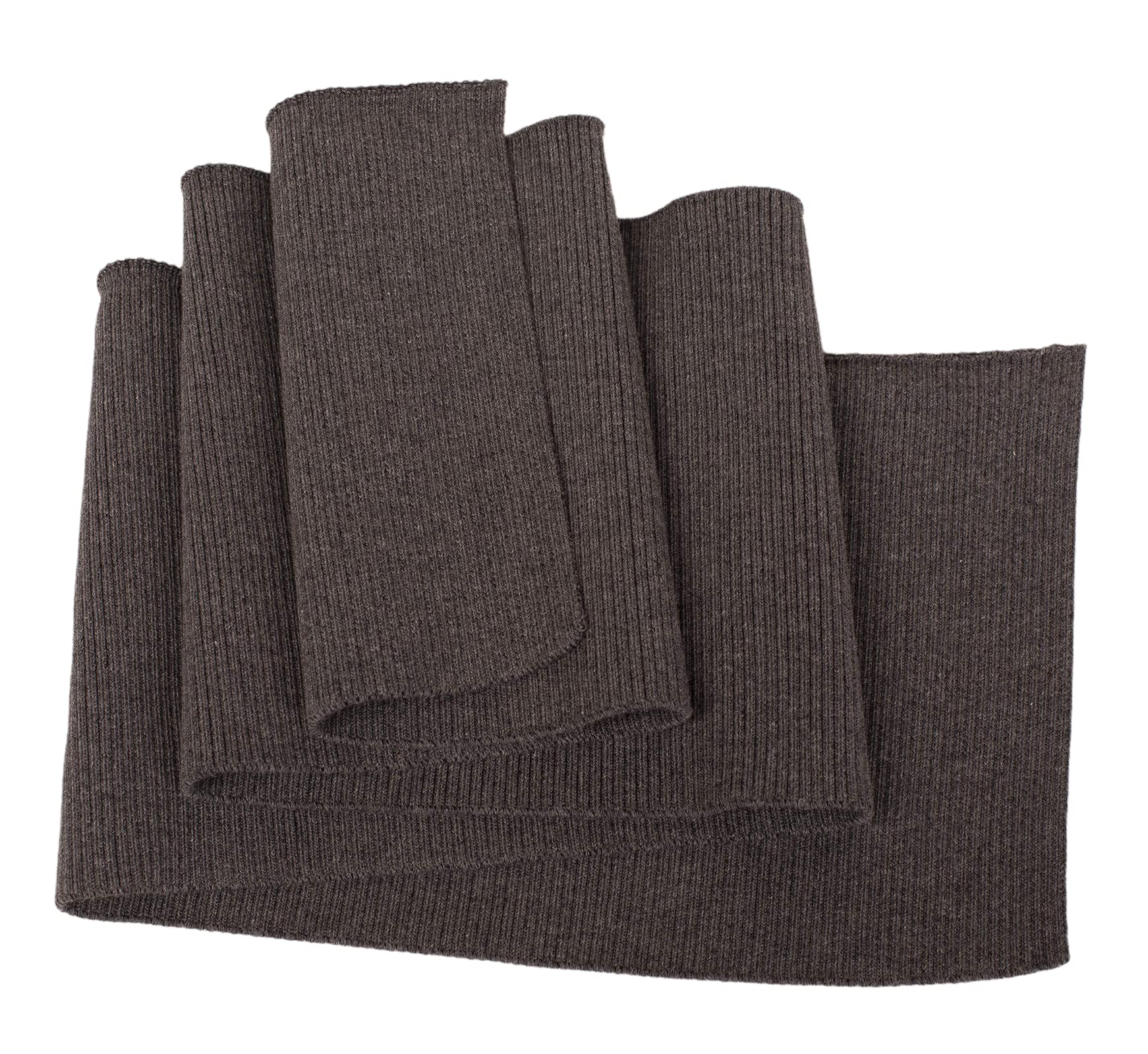 TinaKim Rib Knit Fabric,Replacement Jacket Waistbands Cuffs Trim Material (Dark Gray, 36x6in) — image 1