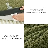 Bedsure Large Dog Bed Washable Orthopedic Pillow 91x69x7.6cm Dark Green view 5