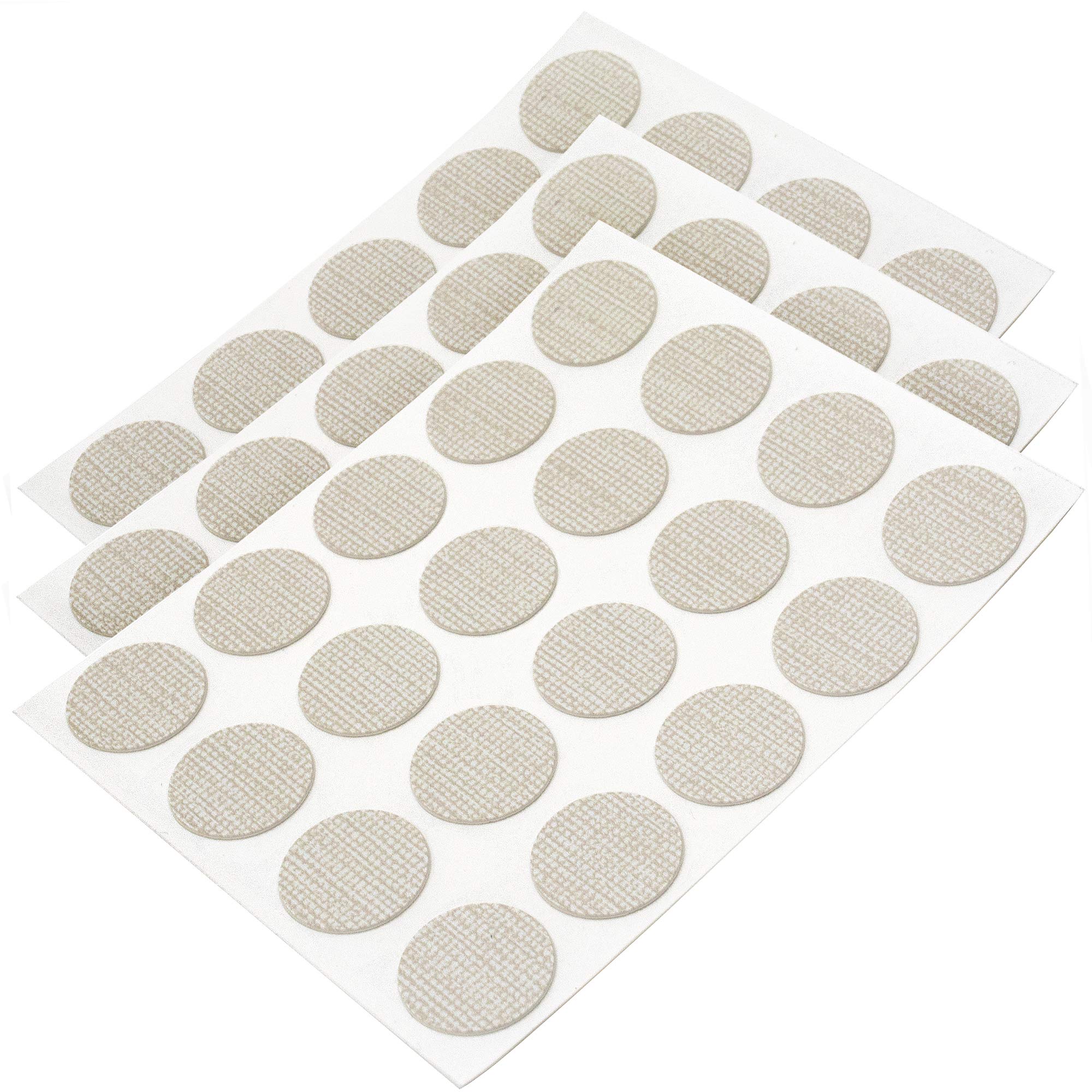 Adsamm® / 60 x cover caps | Ø 0.51'' (Ø 1,3 cm) | tissue | round | 0.018'' (0,45 mm) thin, self-adhesive furniture patches by Adsamm®