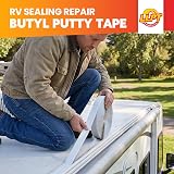 LLPT Butyl Seal Putty Tape 3mm x 25mm x 10m White Water Tight Seal view 2