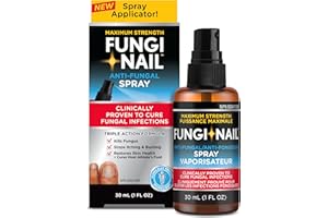 Fungi-Nail Anti-Fungal Spray, Kills Fungus That Can Lead To Nail Fungus & Athlete's Foot, Undecylenic Acid 25% & Clinically P