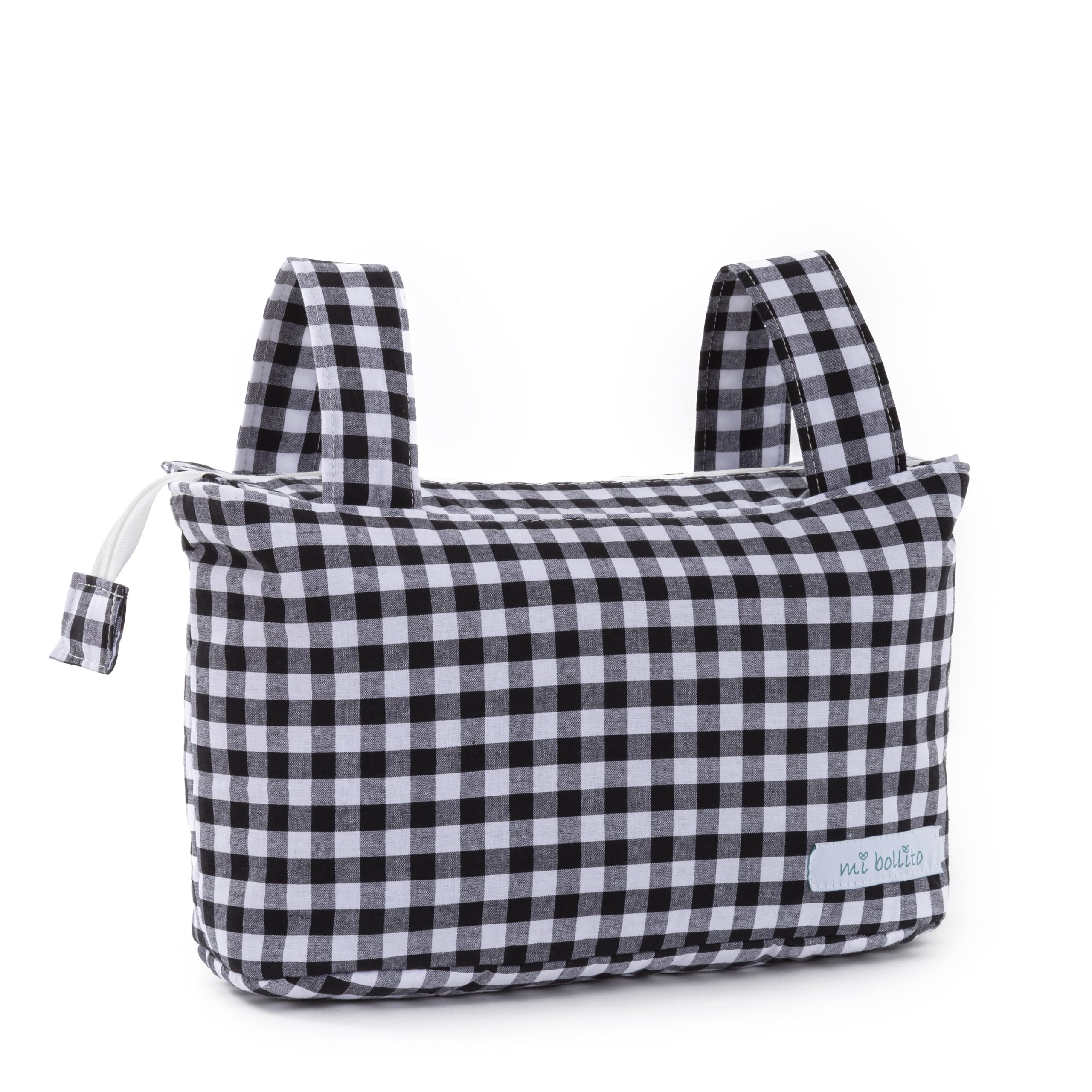 Mi bollito - Stroller Organizer Bag for Mom, Stroller Bag, Multi-functional Large Capacity for Storage., Black/White, Casual — image 1