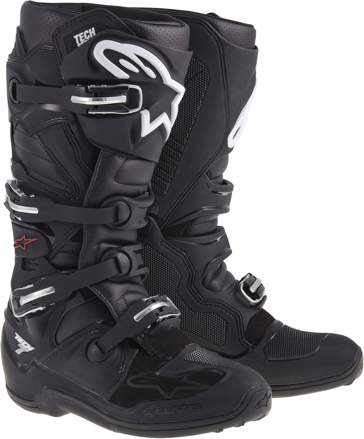 Alpinestars Tech 7 Men's Motocross Motorcycle Boots - Black/Size 11: Shoes