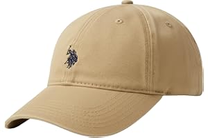 U.S. Polo Assn. Baseball Cap, 100% Cotton Adjustable Dad Hat with Small Pony Logo