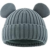 RUIKUNA Toddler Boy Winter Beanie Baby Knit Hat Warm Girl Beanies Newborn Cute Hats for Kids