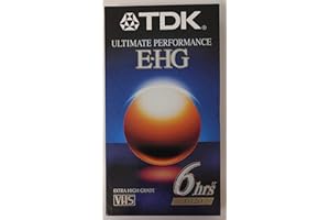 TDK Ultimate Performance E-HG Extra High Grade VHS T-120 Blank Video Tape