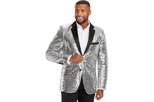 Tipsy Elves Men's Colorful Allover Sequin Blazers - Shiny Holiday New Years Ever Jackets