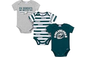 Gerber NFL baby-boys Nfl 3-pack Onesie Bodysuit