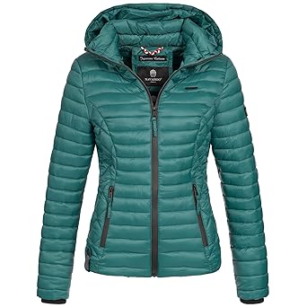 Marikoo SAMTPFOTE Damen Stepp Jacke Daunen Look Gesteppt Übergang XS-XXL 11-Farben