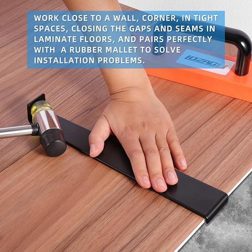 DGSL Laminate Flooring Installation Kit – Vinyl Floor Tool Set With 30-Piece Spacers, Double-Faced Mallet, Pull Bar, And Tapping Block