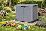 Duramax Cedargrain StoreAway 1200L Plastic Garden Storage Shed Grey view 2