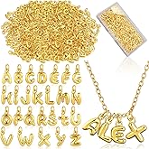 Tondiamo Gold Bubbled Charm for Jewelry Making Gold Letter Charm A- Z Alphabet Pendant Letters 3D Bubble Glitter Trendy Chunky Initial Alphabet for Women DIY Craft Bracelet Necklace