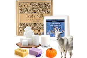 ZENSEME 5.5 LBS Goats Milk Soap Base | Melt and Pour Supplies Kit for Soap Making - SLS/SLES & PEG free | Gentle & Natural Organic Vegetable Ingredients | Make Your Own Bulk For Adult Soapmaker - Easy to Cut