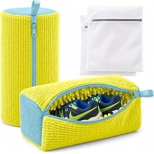 Freshsolz Shoe Washing Machine Bag - 360° Deep Clean shoe washing bag - 2Pc | Laundry Shoe Bag for Washer and Dryer - Reusabl
