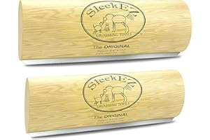 SleekEZ Original Deshedding Grooming Tool for Dogs, Cats & Horses - Undercoat Brush for Short & Long Hair - Painlessly Remove 95% of Loose Hair, Fur & Dirt - Easy to Clean - USA Made - (2 Pack)