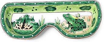 Kelvin Chen Brillentablett mit Froschmotiv, emailliert, 16,5 cm lang