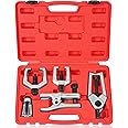 DAYUAN 5pcs Professional Front End Service Tool Kit, Pitman Arm Puller, Ball Joint Separator Tie Rod Remover Tool