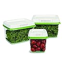 Rubbermaid FreshWorks Produce Saver Food Storage Containers, Set of 3