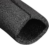 sourcing map Foam Pipe Insulation Tube 1.64ft L 2.34in ID 3.12in OD Heat view 4