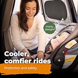 CARAMAZ Car Window Shades for Baby 48x30 cm Pack of 2 Black view 5