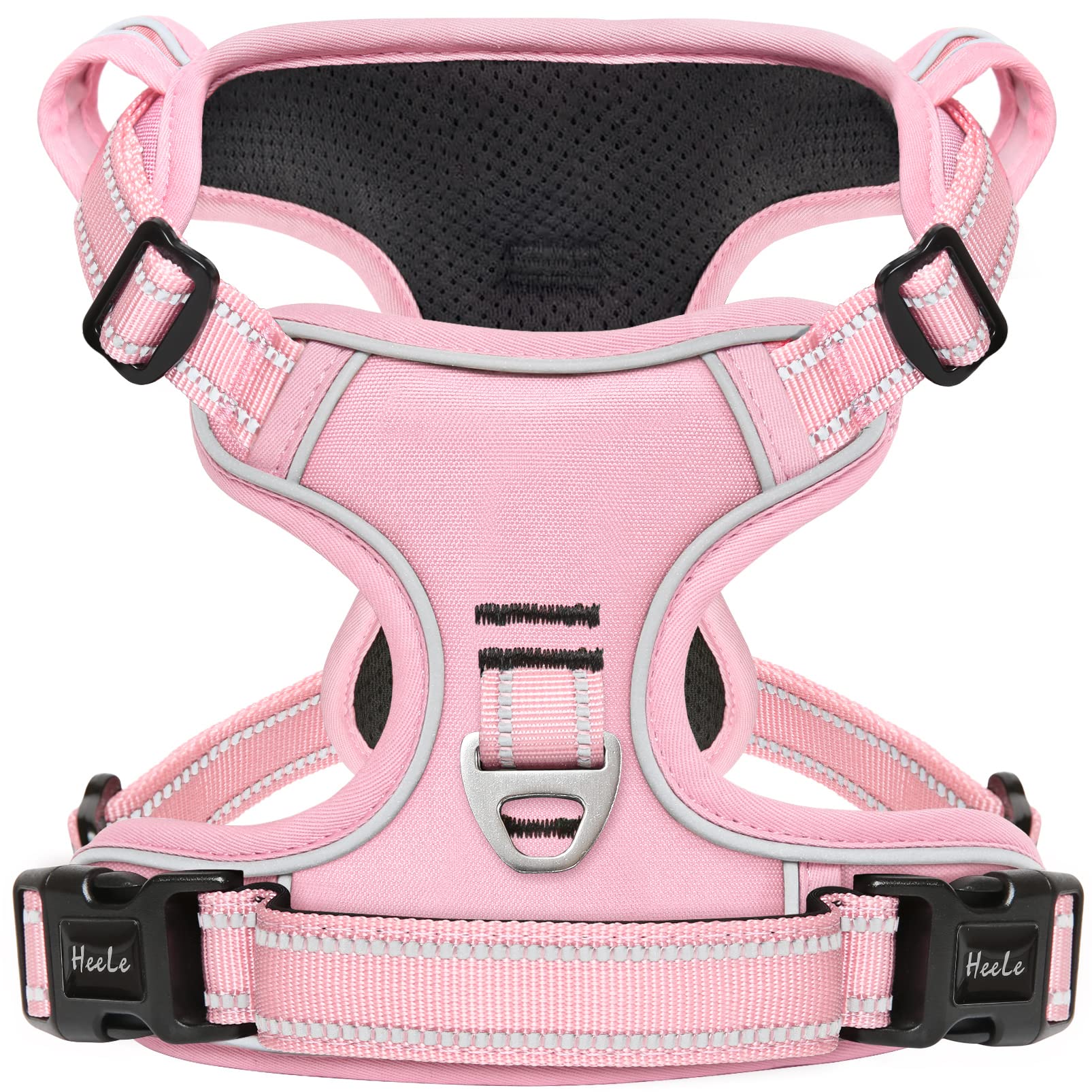 Photo 1 of HEELE Dog Harness Dog Harness Small Dog No Pull Harness with Soft Handle Reflective Harness Adjustable, Pink, S
