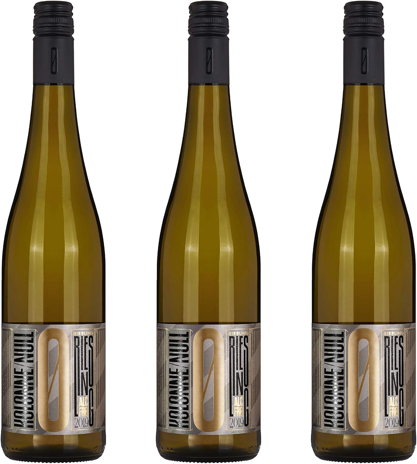 Kolonne Null - Alkoholfreier Wein (3 x 0,75 L) – Weißwein Riesling Jahrgang 2019