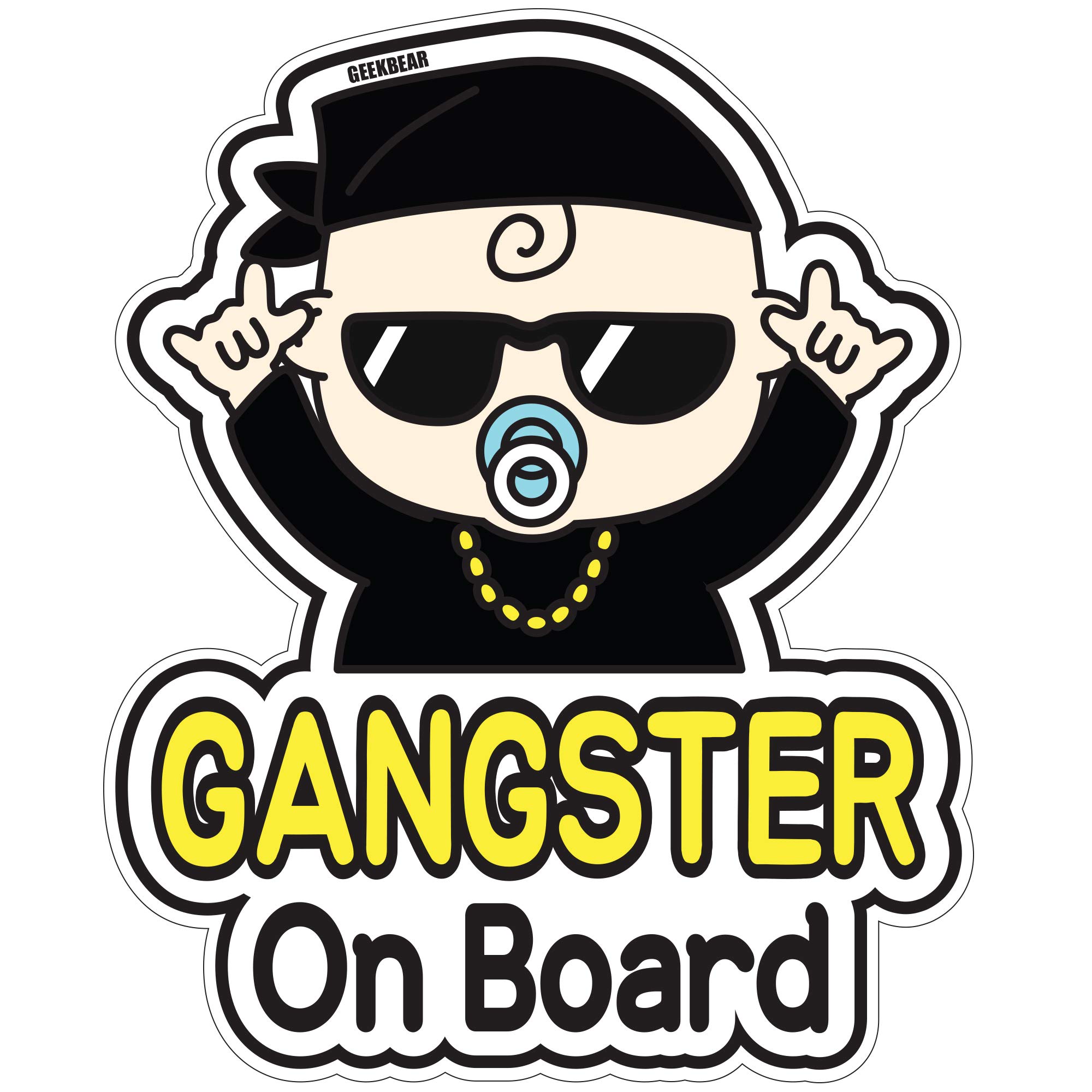 Baby on Board Sign for car (15. Hiphop Boy)